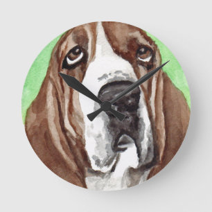 Relógio Redondo Cão Basset Hound