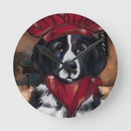 Relógio Redondo Cão da Terra Nova      