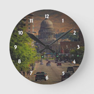 Relógio Redondo Capital de estado em Boise, Idaho