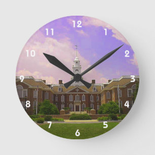 Relógio Redondo Capitólio estadual de Delaware em Dover