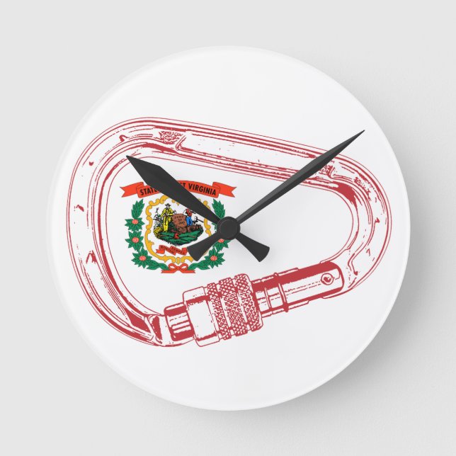 Relógio Redondo Carabineiro de subida de bandeira da Virgínia Ocid (Frente)