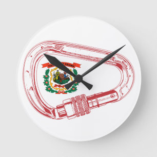 Relógio Redondo Carabineiro de subida de bandeira da Virgínia Ocid