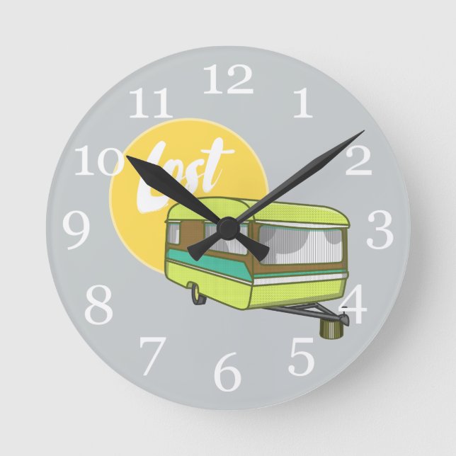 Relógio Redondo Caravan perdeu o verão (Frente)