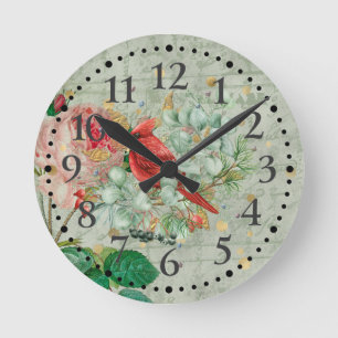 Relógio Redondo Cardinal Vermelho