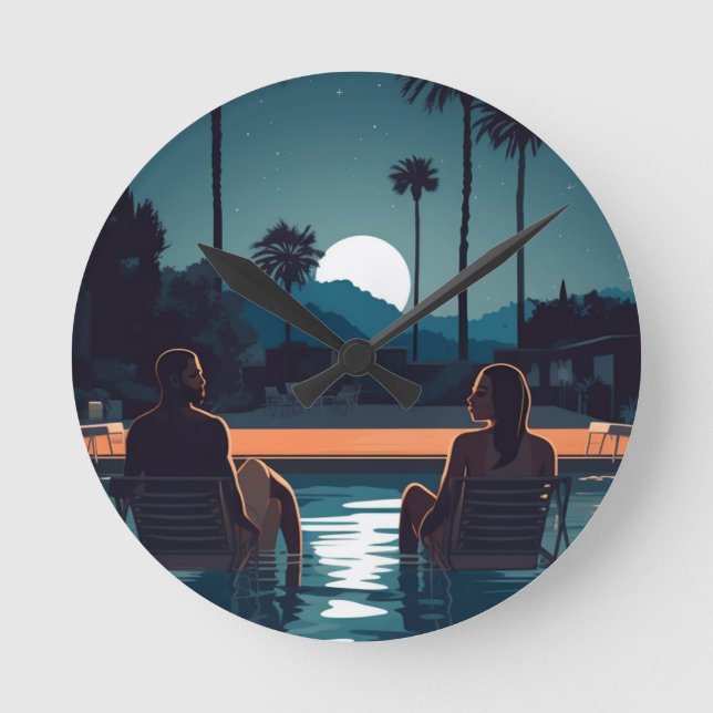 RELÓGIO REDONDO CARTÃO POSTAL BASE Nº 4 (Frente)