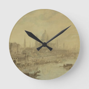 Relógio Redondo Casa de Somerset, catedral de St Paul e Blackfria