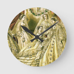 Relógio Redondo Casamento vintage antigo da noiva