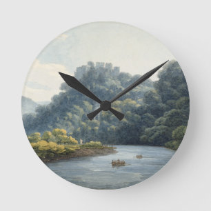 Relógio Redondo Castelo de Goodrich no Wye (w/c, caneta & tinta,