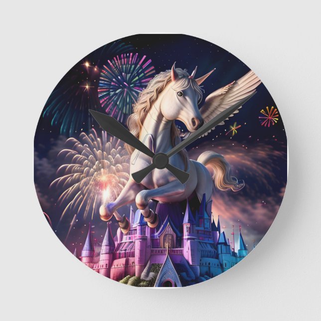 Relógio Redondo Castelo de Pegasus One (Frente)