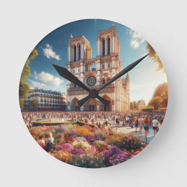 Relógio Redondo Cathédrale Notre-Dame de Paris (Frente)