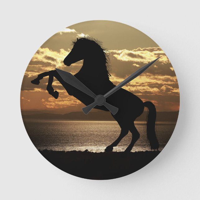Relógio Redondo cavalo (Frente)