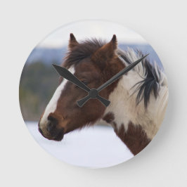 Relógio Redondo Cavalo com três cores