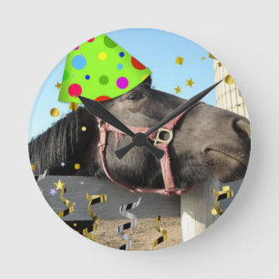 Relógio Redondo Cavalo de Festa
