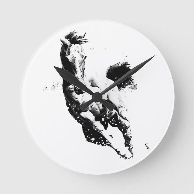 Relógio Redondo Cavalo Running (Frente)