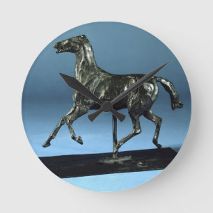Relógio Redondo Cavalo trotando (bronze)