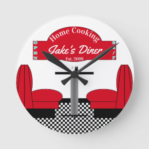 Relógio Redondo Caverna do restaurante de comida em casa