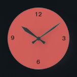 Relógio Redondo Cayenne Red Wall Clock<br><div class="desc">Veja todos os produtos Cayenne nessas lojas na categoria Home Decor que você pode misturar e combinar.</div>