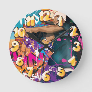 Relógio Redondo Celebridade do cantor de Hip Hop