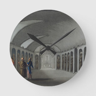 Relógio Redondo Cemitério curioso sob o monastério do Capuchin,