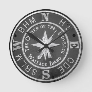 Relógio Redondo Centro do Universo em Wallace Idaho