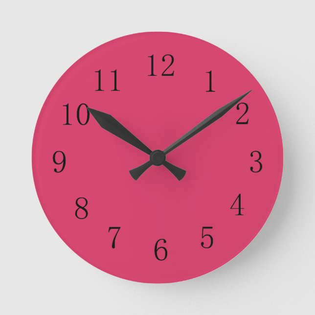Relógio Redondo Cerise Red Kitchen Wall Clock (Frente)