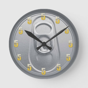 Relógio Redondo Cerveja de 5 horas