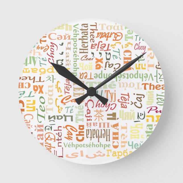 Relógio Redondo Chá (Frente)