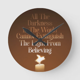 Relógio Redondo Chamada de Vela de Porcos Voadores