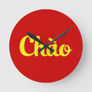 Relógio Redondo Chào/olá! ~ Vietnam/vietnamita/Tiếng Việt