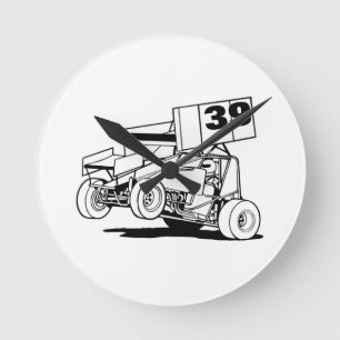 Relógio Redondo Chapéu personalizado do carro Sprint, personalize-