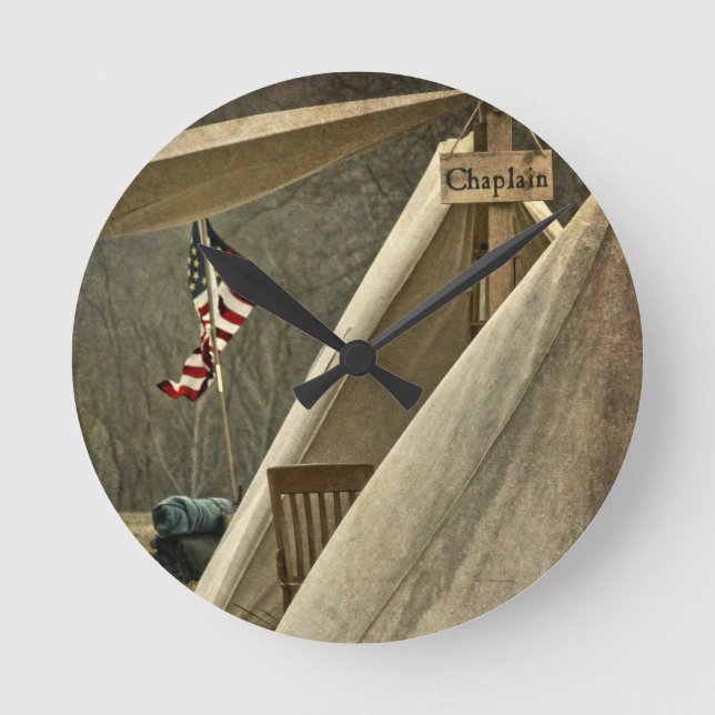 Relógio Redondo Chaplain do Exército (Frente)