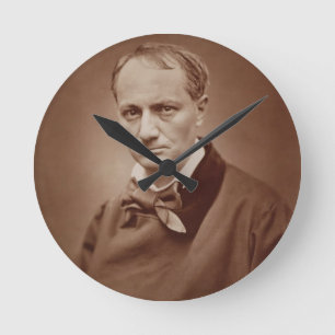 Relógio Redondo Charles Baudelaire (1821-67), poeta francês,