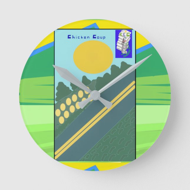Relógio Redondo Chicken Coup  (Frente)