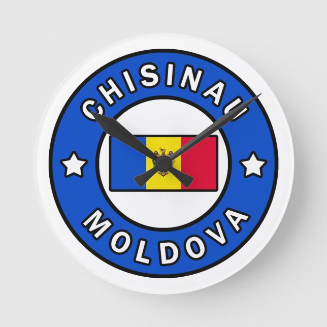 Relógio Redondo Chisinau Moldova (Frente)