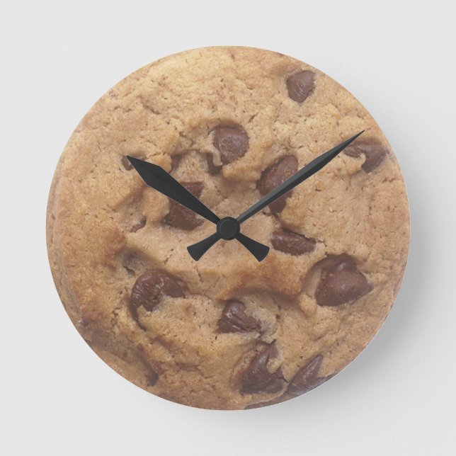 Relógio Redondo Choc Chip Cookie (Frente)