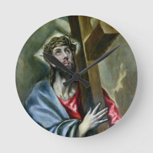 Relógio Redondo Christ Clasping the Cross, 1600-10 (oil on canvas)