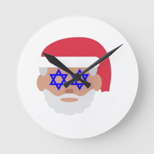 Relógio Redondo christmukkah santa claus emoji