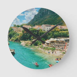 Relógio Redondo Cidade de Mostar - Bósnia e Herzegovina