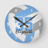 cinzas azul-claro personalizadas de voleibol