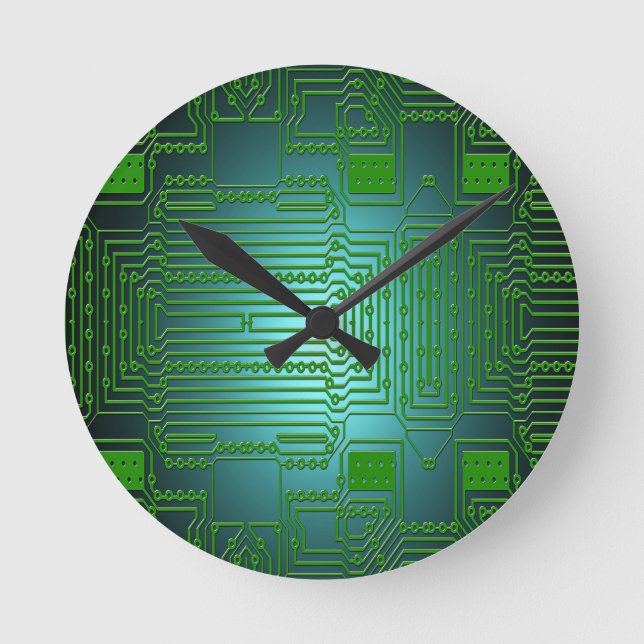 Relógio Redondo Circuitos condutores de conselhos (Frente)