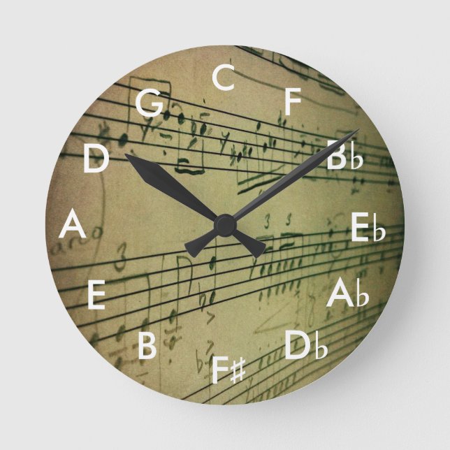 Relógio Redondo Círculo do pulso de disparo dos quartos (Frente)