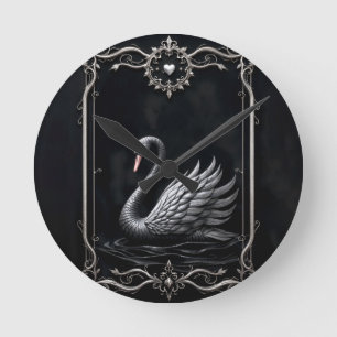 Relógio Redondo Cisne Eterno do Amor, Para Sempre Começa Aqui.