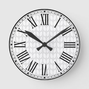 Relógio Redondo Clássico do Botão de Corda