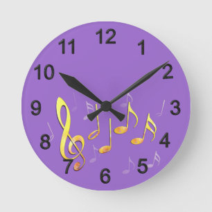 Relógio Redondo Clave e Noten