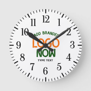 RELÓGIO REDONDO CLIENTE SIMPLES E CONTEMPORÁRIO CLEAN BRANCO FASHI