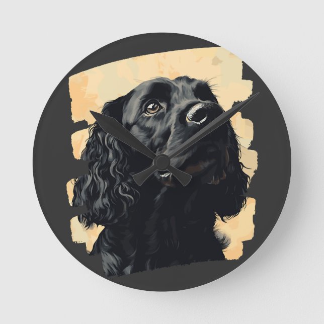 Relógio Redondo Cocker Spaniel  (Frente)