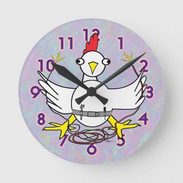 Relógio Redondo Cocky Contractor Clock (Frente)