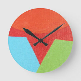 Relógio Redondo Color Over Time Abstract Round Clock