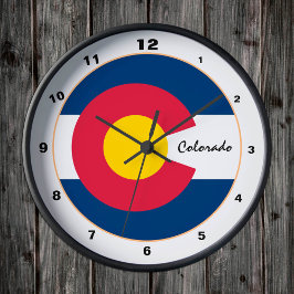 Relógio Redondo Colorado Flag & Colorado fashion /design USA