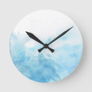 Relógio Redondo colorful watercolor background for your